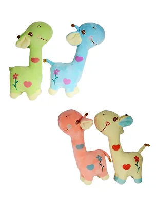 Плюш жираф с сердечками и цветочками, 26 см (15-01360-6) 2494078