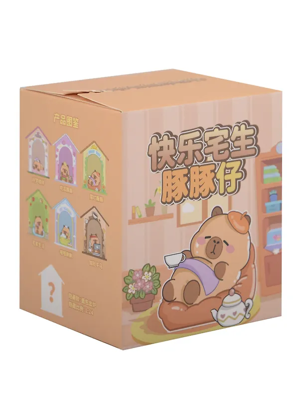 Игрушка Капибара в домике (7,5см) (пластик) (Blind Box) (12-7655-202508-1040-341) 3126194 — 2