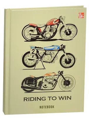 Записная книжка А6 64л кл. "Графика. Мотоциклы" 7БЦ, гл.лам, Listoff 241544