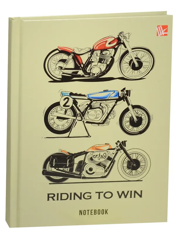 Записная книжка А6 64л кл. "Графика. Мотоциклы" 7БЦ, гл.лам, Listoff 241544 — 1