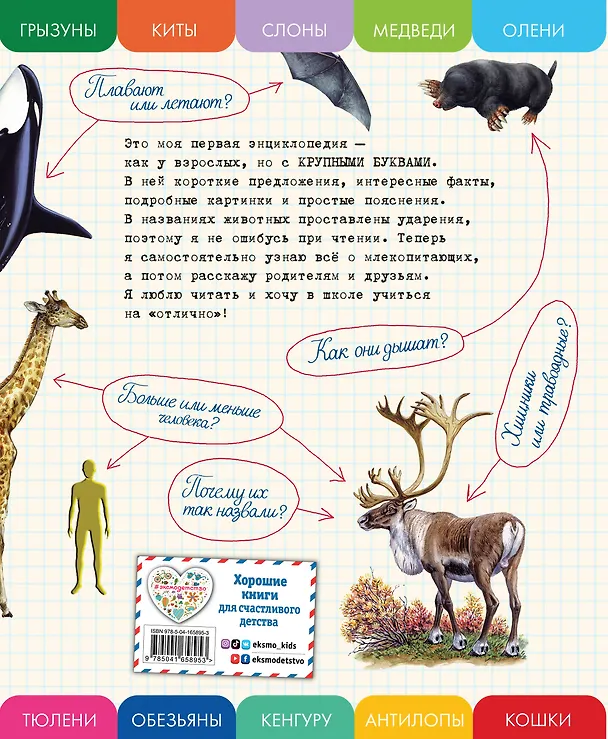 Книга Все млекопитающие с крупными буквами (Елена Ананьева) — 2