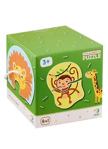 Пазл 2-3-4 элемента Dodo Дикие животные