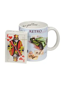 Сувенир, Феникс Презент, Подарочный набор "Авто" кружка (керамика) 300мл. + игральные карты, в картонной коробке 41171