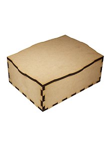 Шкатулка для росписи квадратная, 21,7х16,7х8 см, МДФ