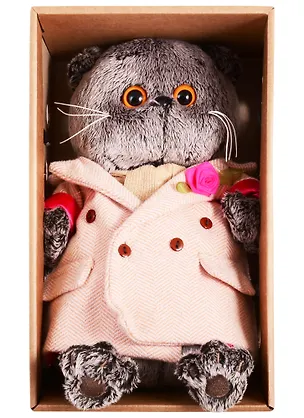 Мягкая игрушка Басик в кремовом пальто (22 см) (Ks22-156) 2832431