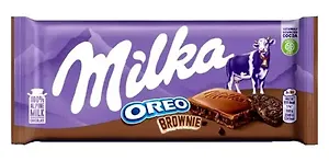 Шоколадная плитка Milka Oreo Brownie, 100г