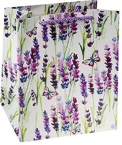 Пакет подарочный бумажный "Цветы акварель", А4