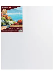 Холст на подрамнике 40*50см грунтованный, 100% лен, среднее зерно, BRAUBERG ART PREMIERE