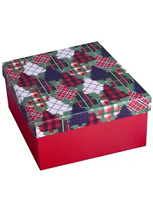 Коробка подарочная "New Year's forest" 17*17*9,5см. Картон
