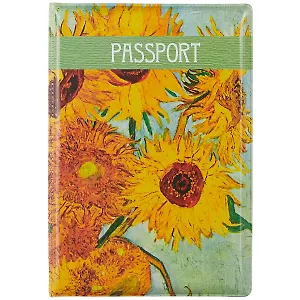 Обложка для паспорта Винсент Ван Гог Подсолнухи (ПВХ бокс) (12-999-27-550)