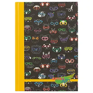 Творческий ежедневник «Extra art. Модные звери», 128 листов, А5