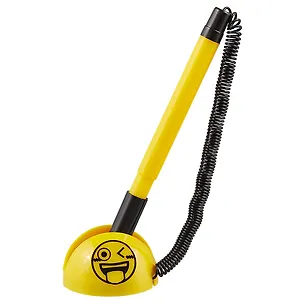 Ручка настольная Centrum, "Смайлы", синяя 0,7 мм 247973