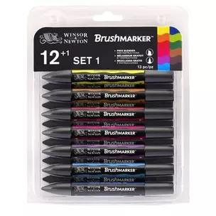 Набор маркеров Brushmarker 12шт. яркие оттенки (набор) — 350611 — 1