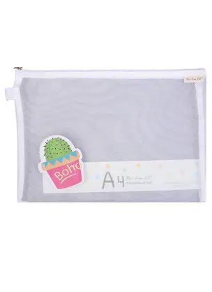 Папка на молнии А4 "Boho" сетка нейлон 245046