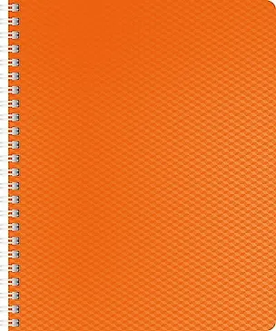 Тетрадь в клетку Hatber, Diamond Neon, 80 листов, оранжевая 233377