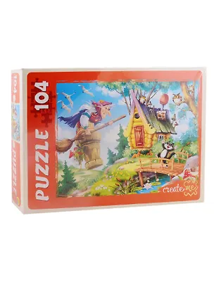 Пазл Сказочная Баба-Яга Рыжий кот 104 элемента П104-5931 2794725