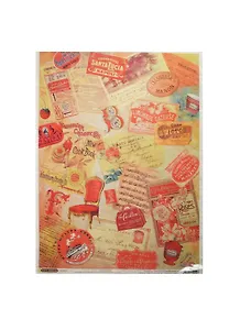 Рис. бумага для декупажа Craft Premier Оттенки красного (CP00096) (А3) (25г/м) (упаковка)