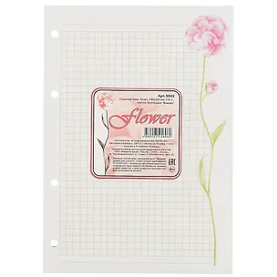 Сменный блок для тетради на кольцах «Flower», 120 листов 217806
