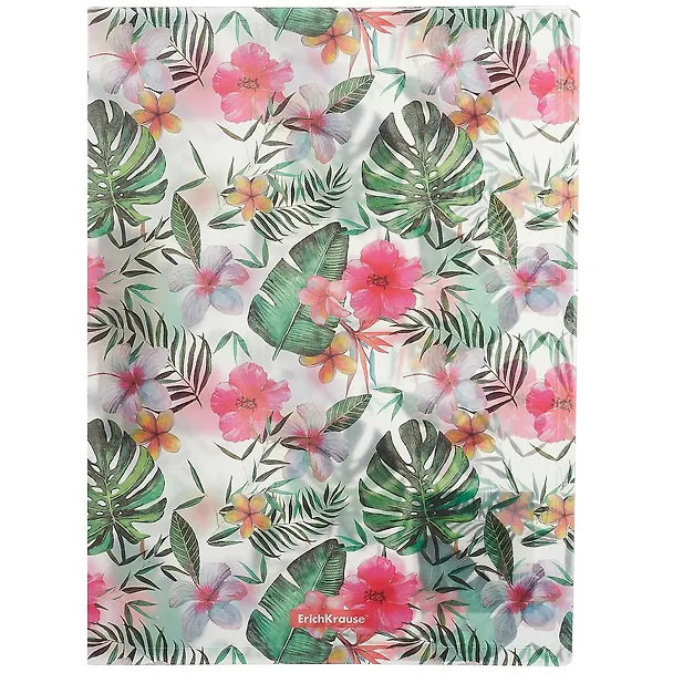 Папка с бок.прижимом A4 "Tropical Nature" пластик, Erich Krause 259521 — 1