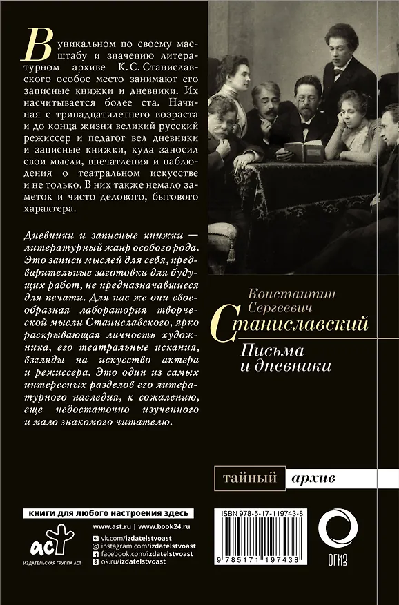 Книга К.С. Станиславский. Письма и дневники (Константин Станиславский) — 2