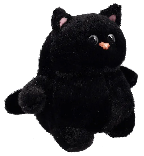 Мягкая игрушка «Котик с щечками», черный, 22 см 3075165 — 2