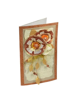 Открытки ручной работы "Романс" 19,5*12 см из бумаг ручного отлива 00008428 2392951