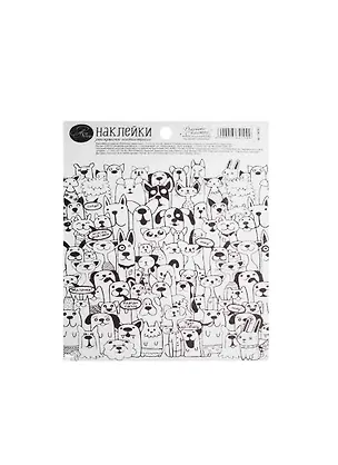Наклейки-раскраски «Любимые животные», 11х16 см 2536195