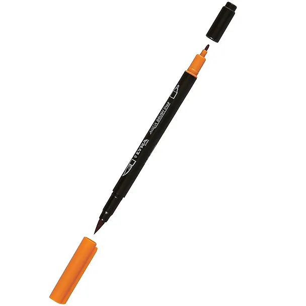 Фломастер Aqua Brush Duo двухсторонний, 2мм. Жженая Охра 245789 — 2