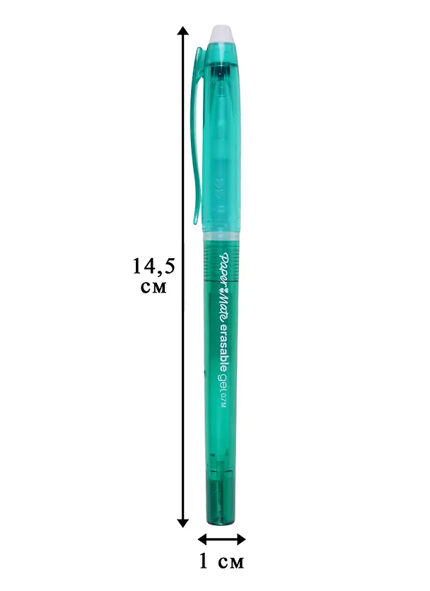 Гелевая ручка пиши-стирай зеленая Erasable, Paper Mate 244970 — 2