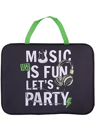 Папка для тетрадей А4 "Music" 35*26,5*6см, молния, ткань 2895783