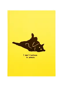 Скетчбук А5 80л "Не верю в приметы", 100г/м2, тверд. переплет, выб. Лак