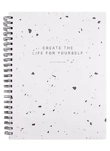 Тетрадь в клетку Be Smart, Terrazzo, 96 листов, серая