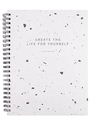 Тетрадь в клетку Be Smart, Terrazzo, 96 листов, серая 2971071