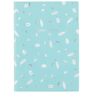 Записная книжка А6+ 56л лин. "СЧАСТЬЕ ВНУТРИ" мягк.переплёт, тиснение фольгой, шелкография, два ляссе, инд.уп.