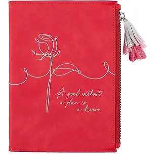 Ежедневник недатированный "Велюр",  А5+, 120 листов,  красный 260960