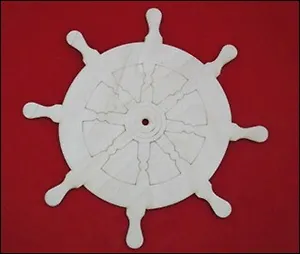 Заготовка для росписи и декупажа часов Штурвал (13592) (3мм) (256х256мм) (упаковка)