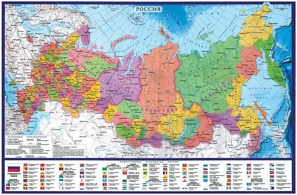 Подкладка для письма «Карта РФ» А2, OfficeSpace 235290 — 1