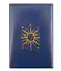 Обложка для паспорта Карты Таро Солнце и Луна (синий) (ОП2023-402) — 3021736 — 3