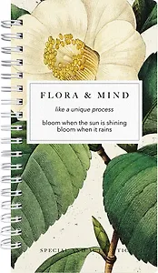 Блокнот 94*174 100л кл. "Botanica", сансевиерия, тв.переплет, спираль, микротекстурирование, ламинация, тиснение черной фольгой