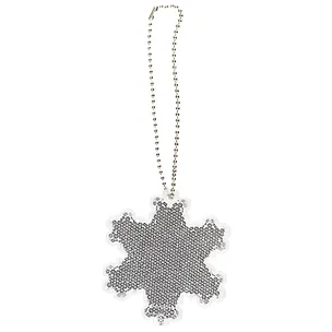 Световозвращающая подвеска Coreflect Снежинка белый (51007.10) 2410143