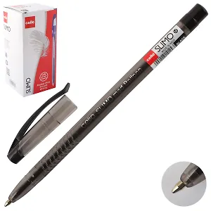 Ручка шариковая Cello, Slimo, черная 1 мм