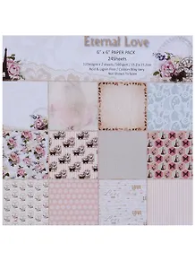 Набор бумаги для скрапбукинга, 15*15см, 24 листа, 12 дизайнов Eteral love (11-5) (11-22345-11-5)