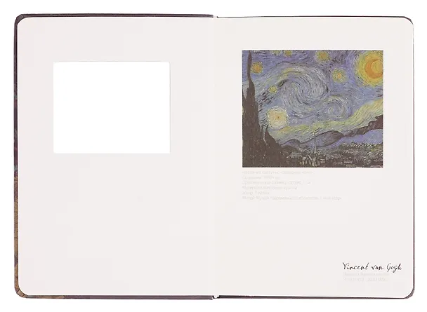 Книга для записей А5 96л кл. "Art galery" 7БЦ, вырубное окно, ассорти 3102380 — 6