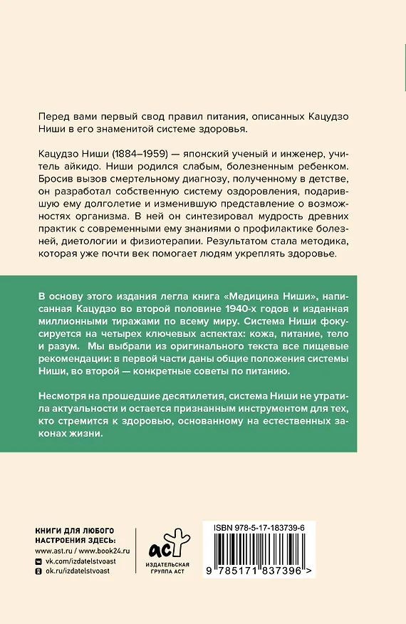 Книга Принципы питания по Кацудзо Ниши: золотые правила здоровья (Кацудзо Ниши) — 2