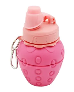 Бутылка складная Клубника (силикон) (500мл) (12-34435-202405-B22)