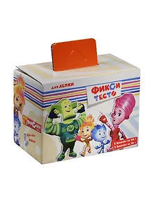 Набор теста для лепки Фиксики (86438) (4цв.) (2 банки х 25гр.+2 банки х 50гр.) (ассорт. цв.) (3+) (коробка)