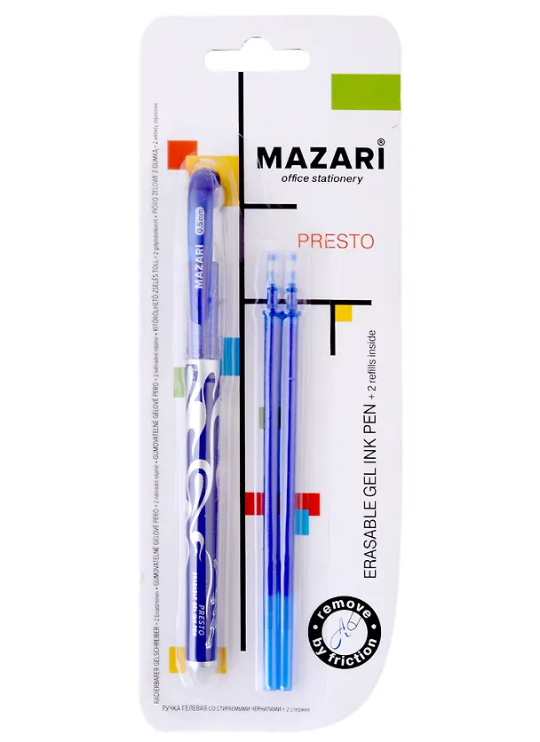 Гелевая ручка пиши-стирай синяя Presto, Mazari 2966951 — 1