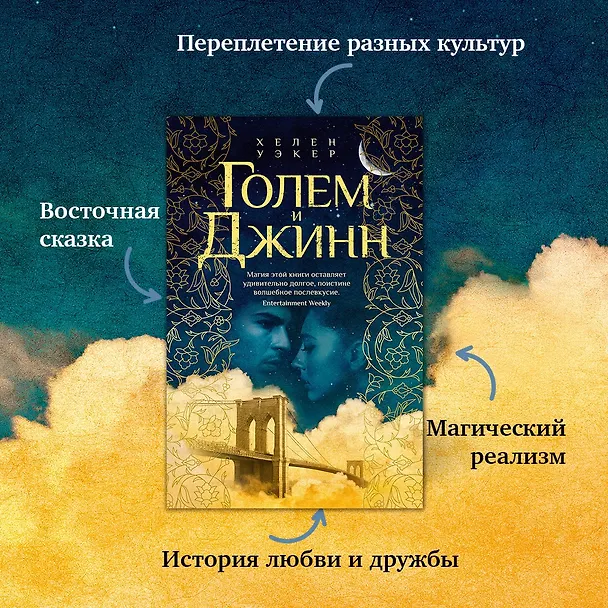 Книга Голем и Джинн (Хелен Уэкер) — 9