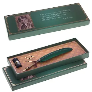 Набор: перьевая ручка, сменные перья (3шт.), чернильница (15 мл) с чернилами, печать (36х13) (662758)