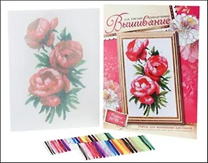 Набор для вышивания крестиком 3 розы (537327) (20х28см) (упаковка)
